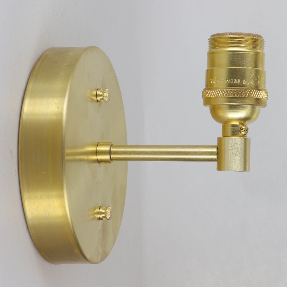 Lamp Parts Lighting Parts Chandelier Parts Wall Sconce With Keyless Uno Threaded Lamp Socket Unfinished Brass Fxsc9347br Grand Brass Lamp Parts Llc